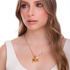 Open image in slideshow, Necklace Pink-A Flor Da Pele

